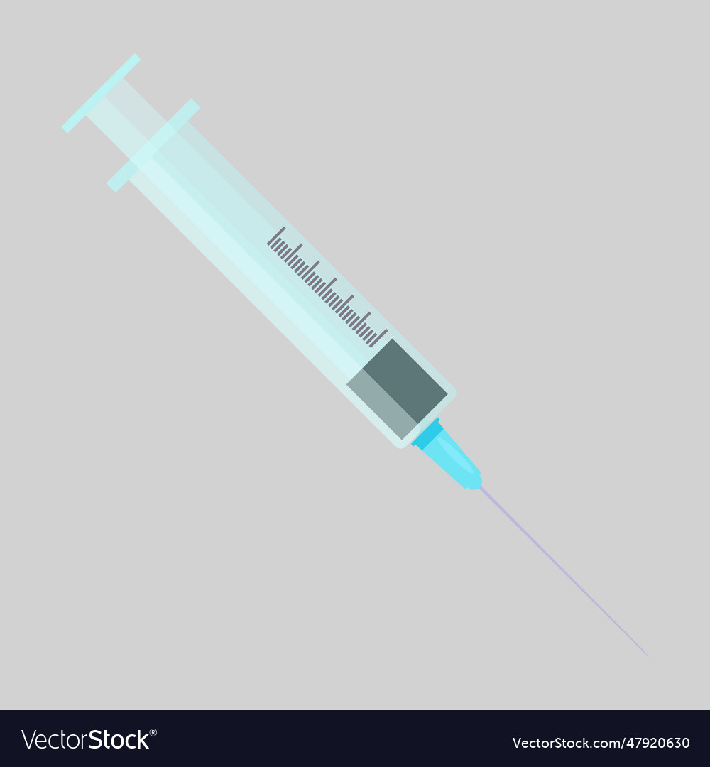 Injection Syringe Needle Royalty Free Vector Image