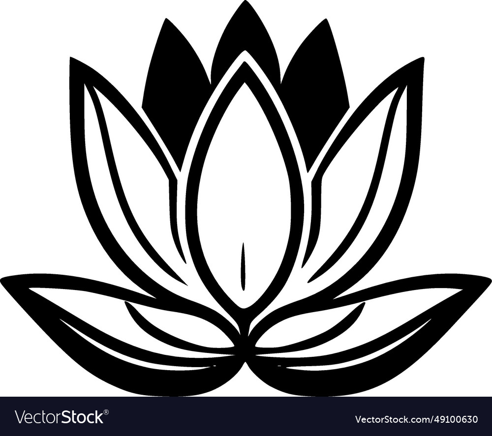 Lotus flower - high quality logo ideal Royalty Free Vector