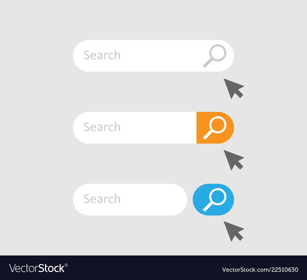 Search bar for ui icons set