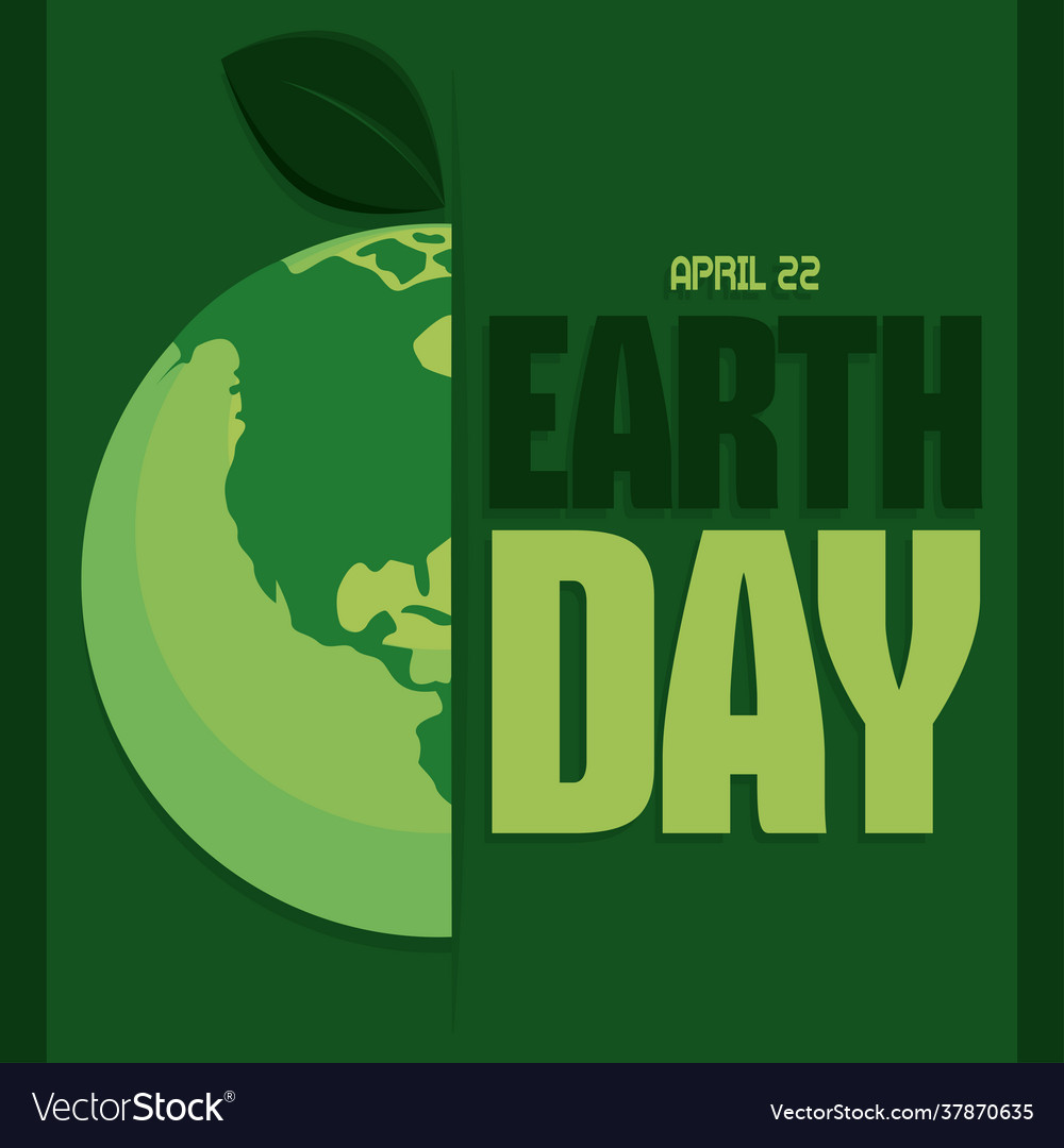 Earth Day Poster Planet Royalty Free Vector Image