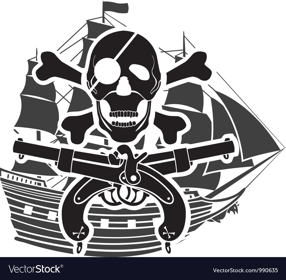 Pirate ship Royalty Free Vector Image - VectorStock