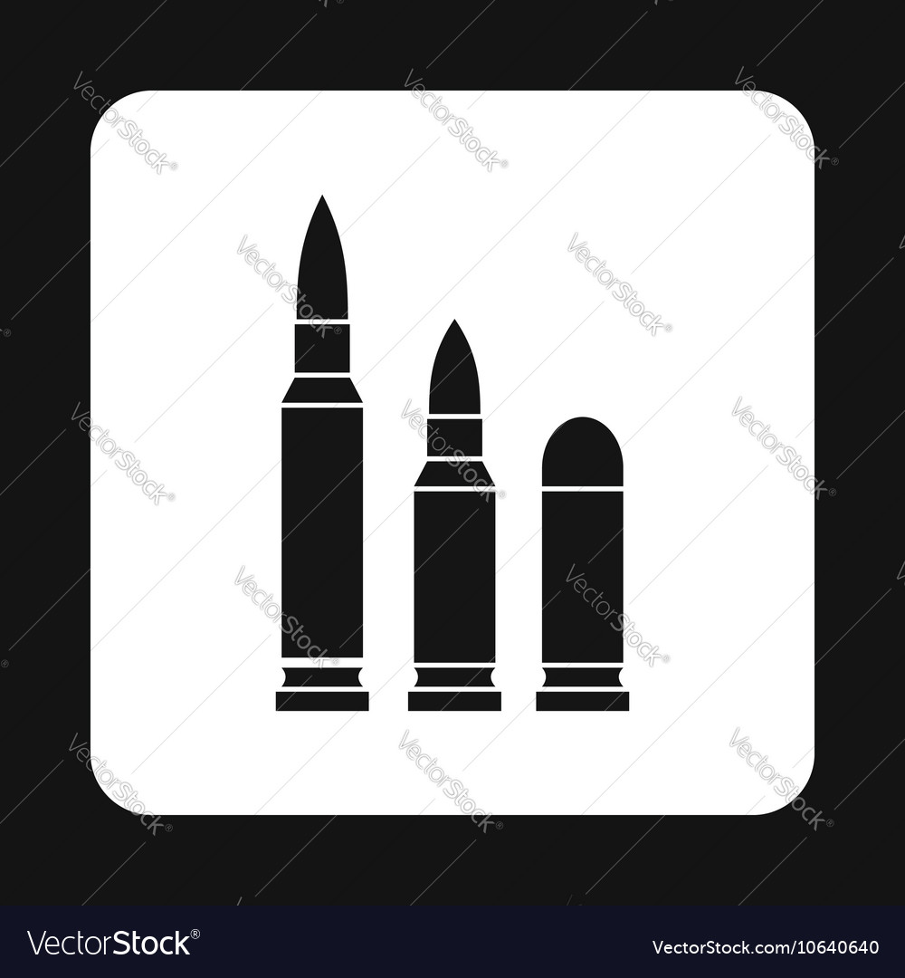 Bullets icon in simple style Royalty Free Vector Image