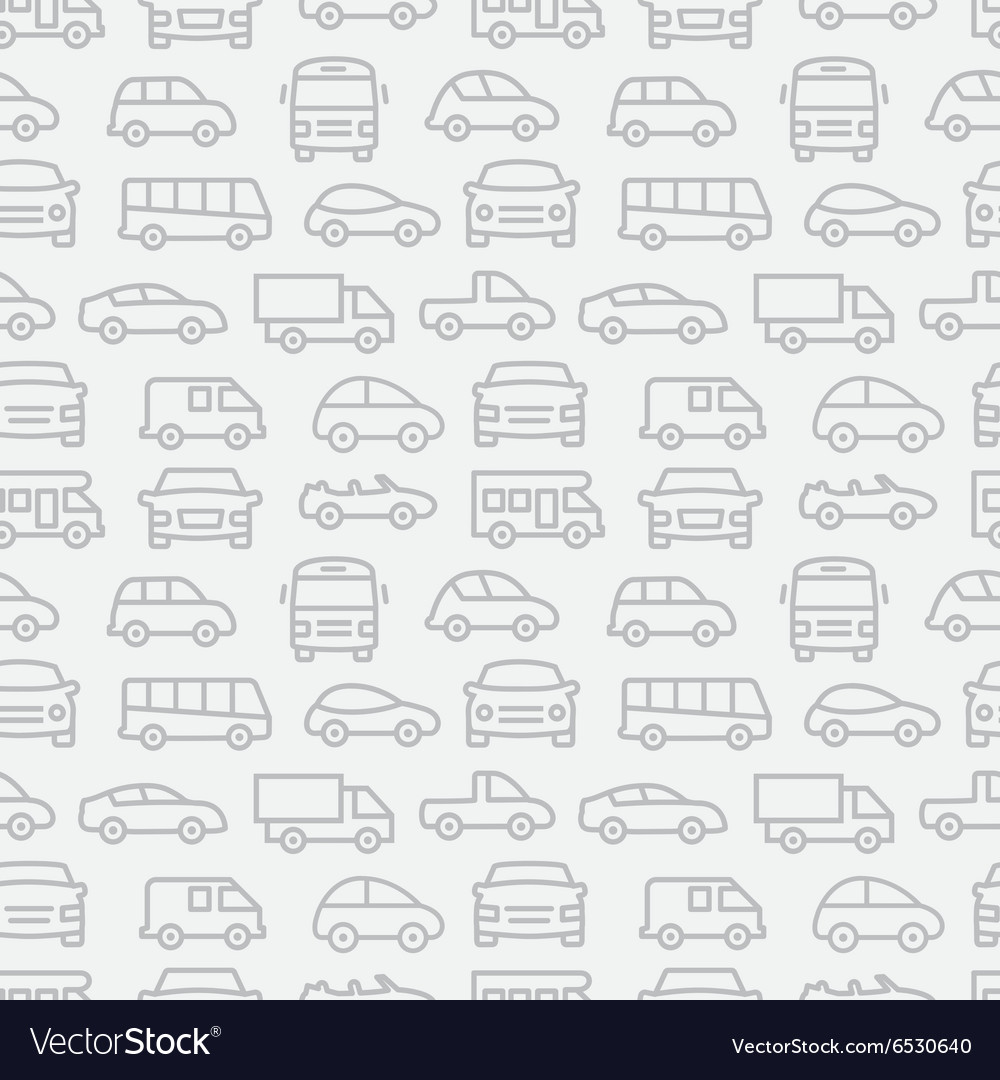 Car Seamless Pattern Royalty Free Vector Image