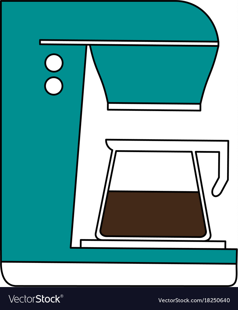 Coffee maker beverage icon image Royalty Free Vector Image