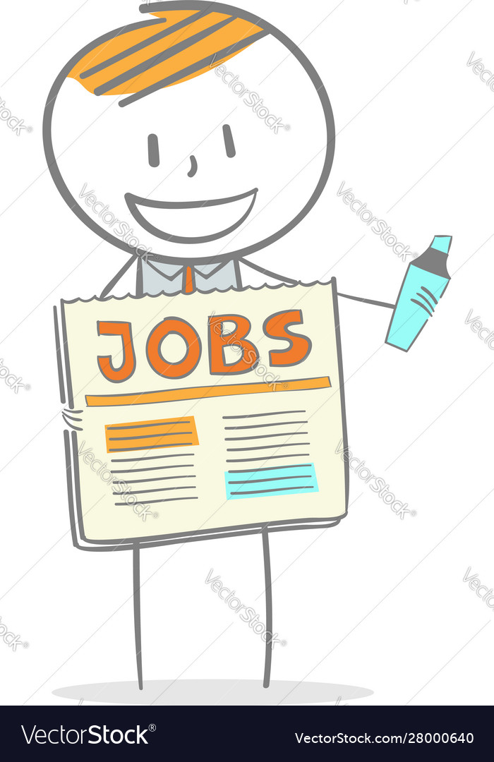 Find a job Royalty Free Vector Image - VectorStock