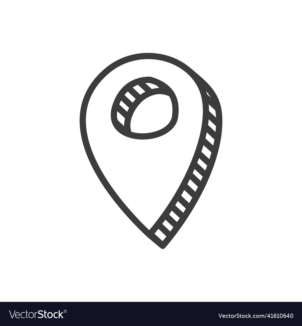 Navigation map pointer location pin gps marker Vector Image