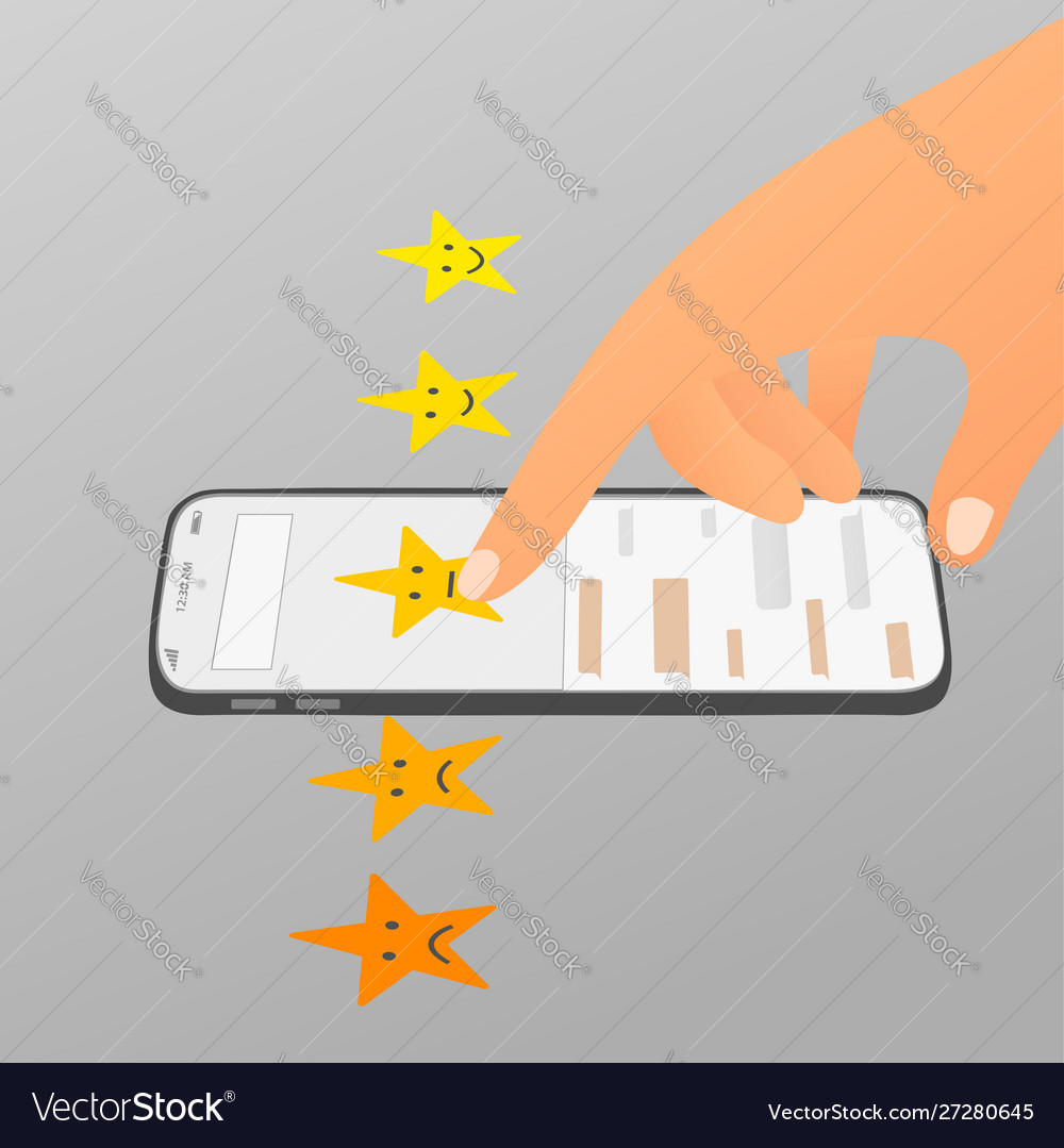 Flat customer experience composition Royalty Free Vector