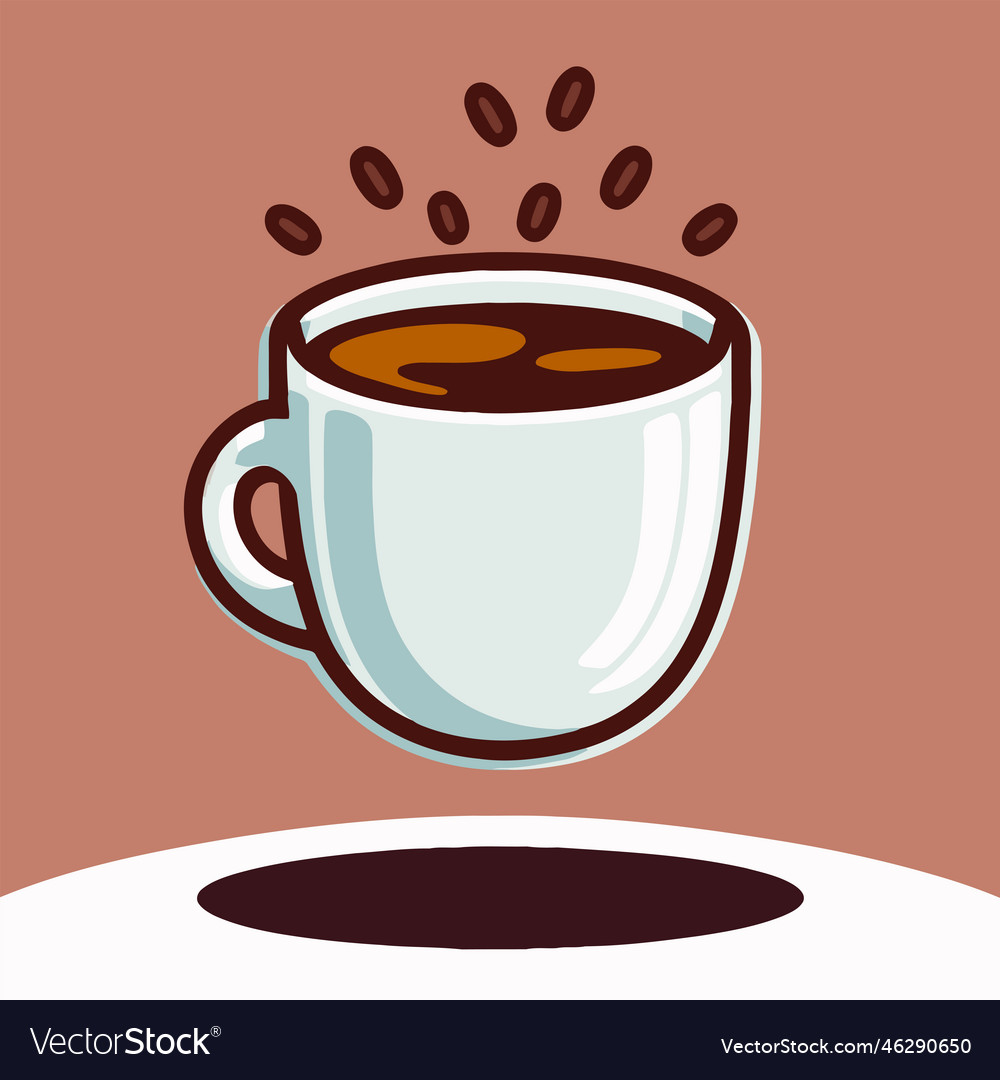 Coffee design over white background Royalty Free Vector