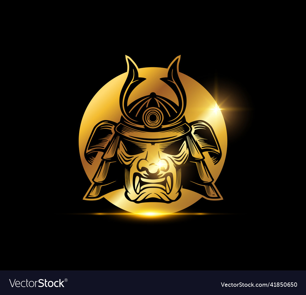 Golden shogun sign Royalty Free Vector Image - VectorStock