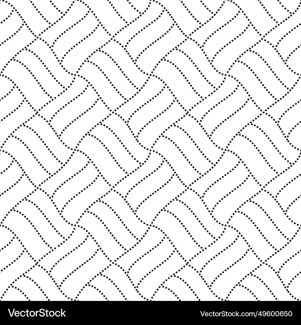 Wicker repeat texture seamless pattern basket Vector Image