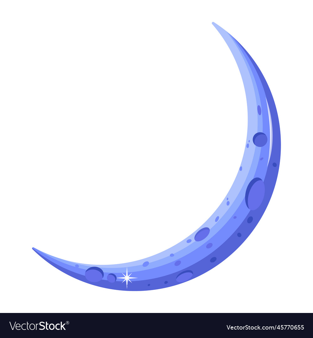 New Moon Royalty Free Vector Image Vectorstock New Moon Royalty Free Vector Image Vectorstock