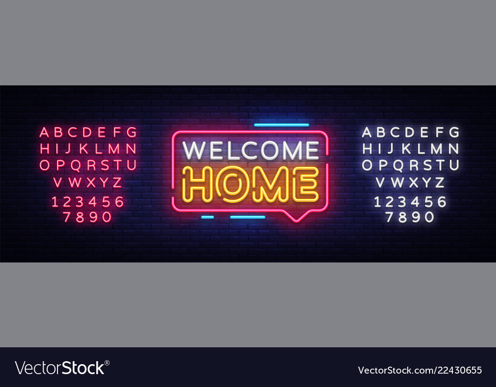 welcome home light up sign