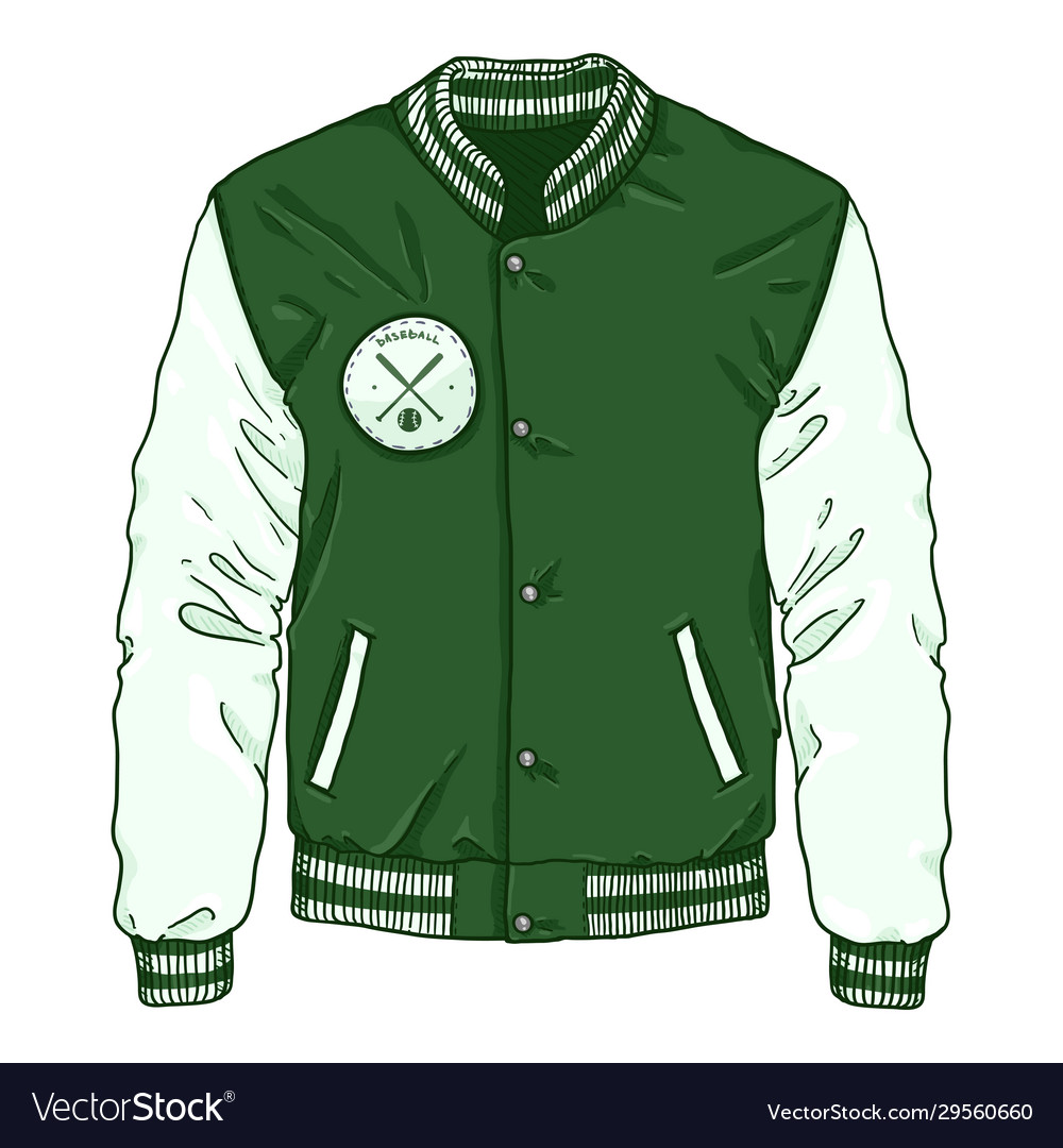 Cartoon baseball jacket sportswear Royalty Free Vector Image