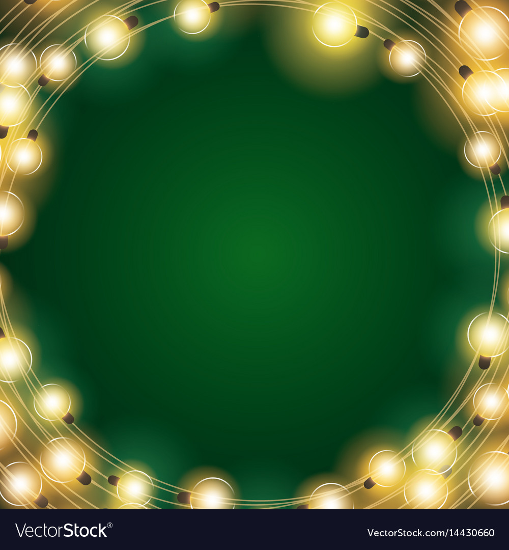 Installation Of Christmas Lights Decoration Vector Image