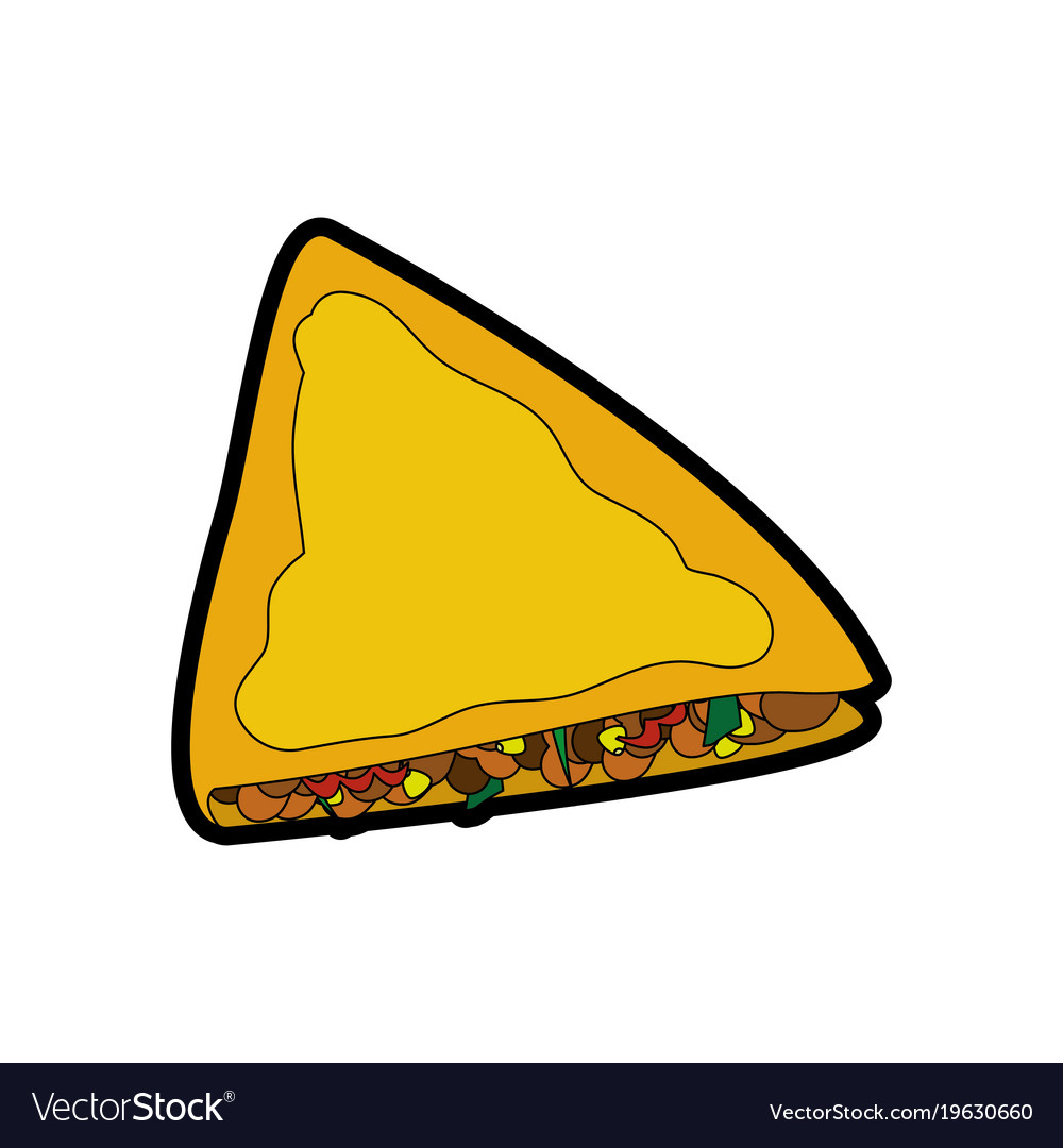 Isolated Quesadilla Design Royalty Free Vector Image