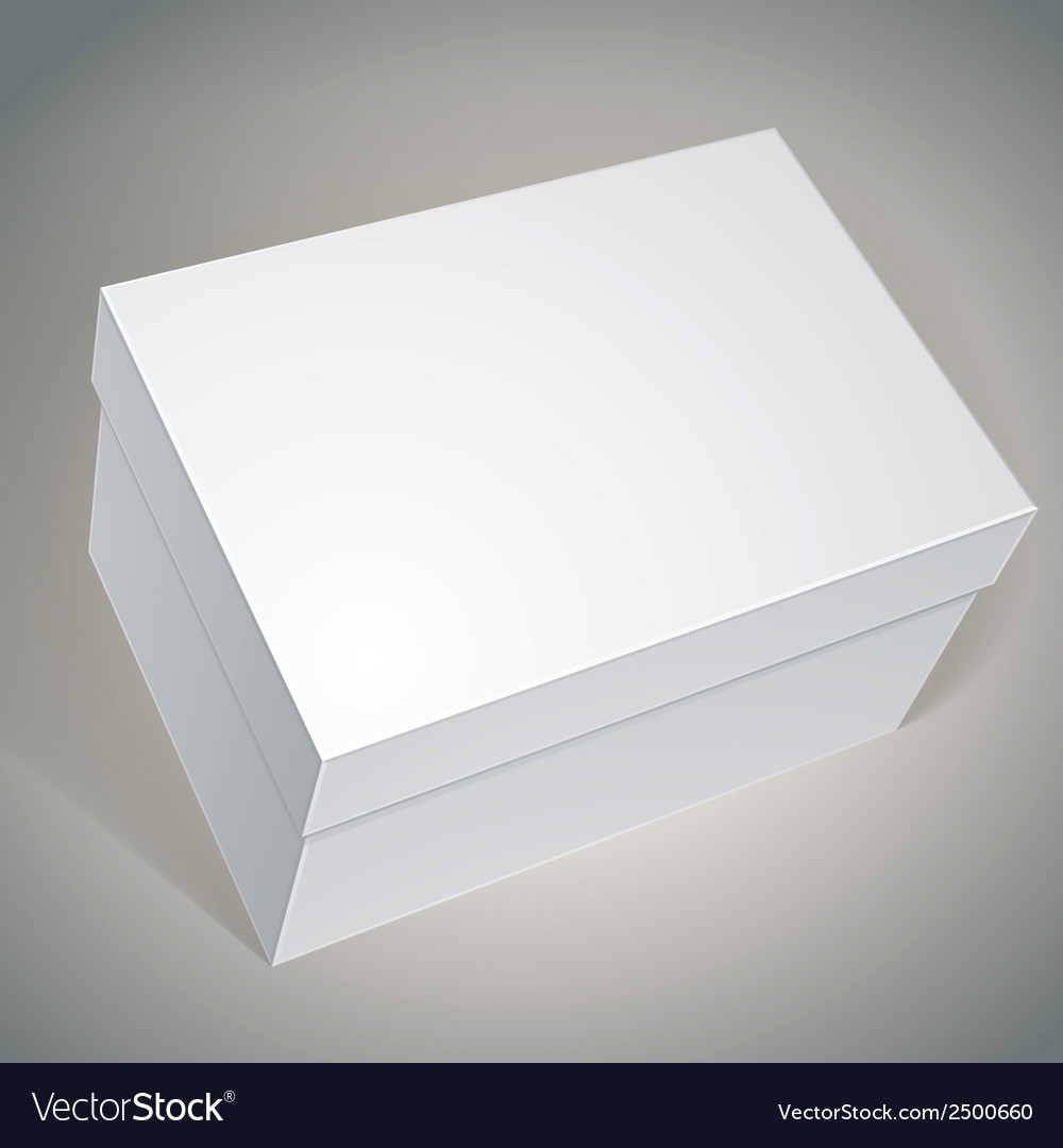 package white box design template for your package