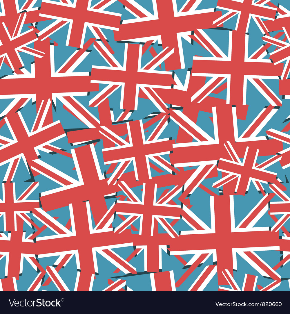 Uk Flag Pattern Royalty Free Vector Image - Vectorstock