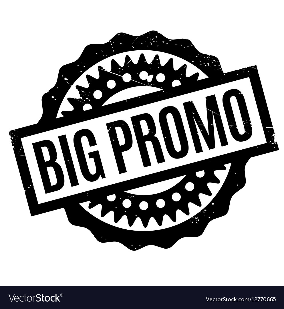 Big Promo Rubber Stamp Royalty Free Vector Image