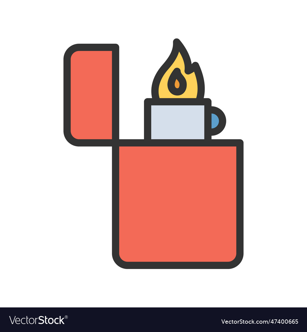 Lighter icon image Royalty Free Vector Image - VectorStock