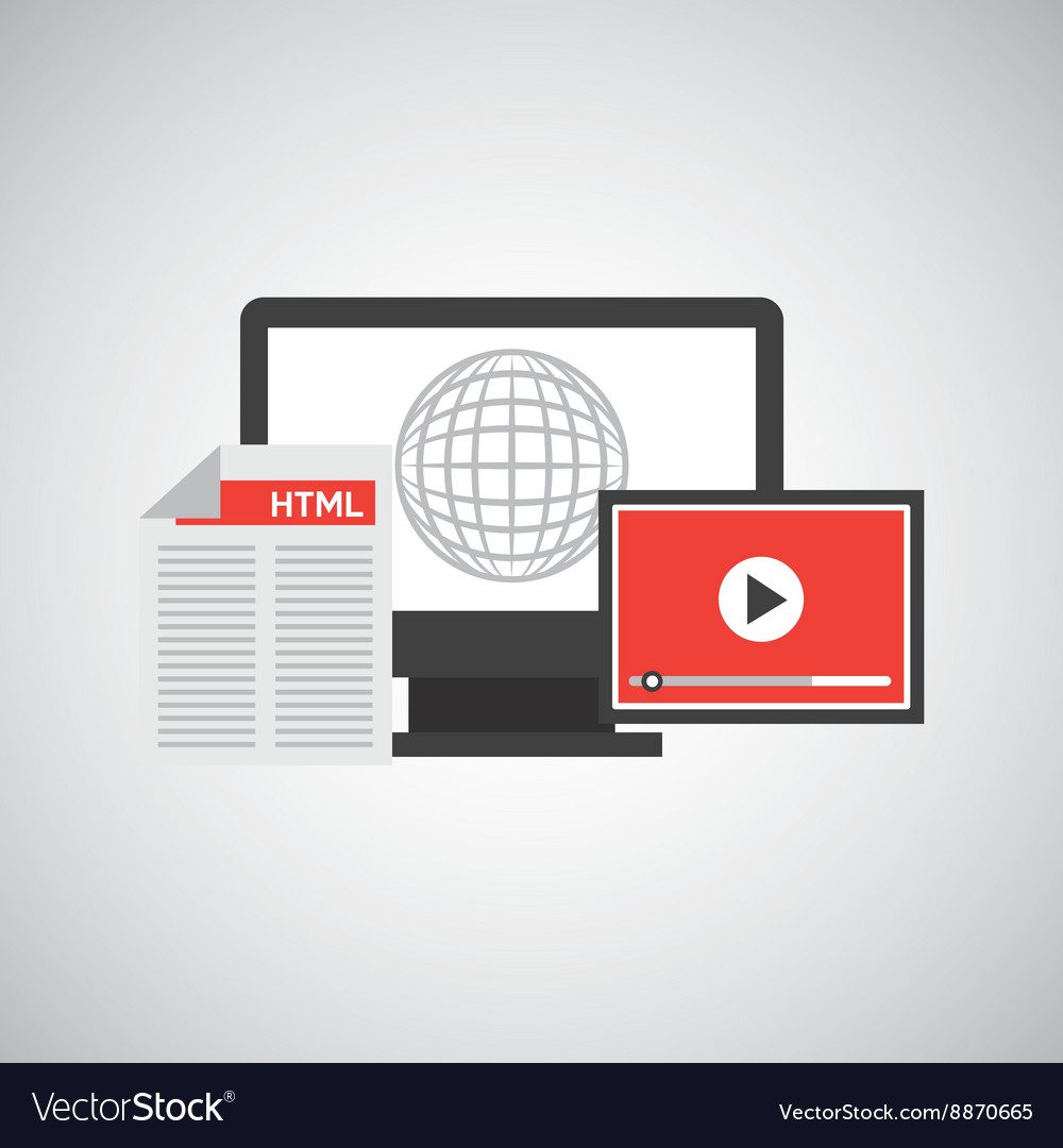 Programming language design Royalty Free Vector Image