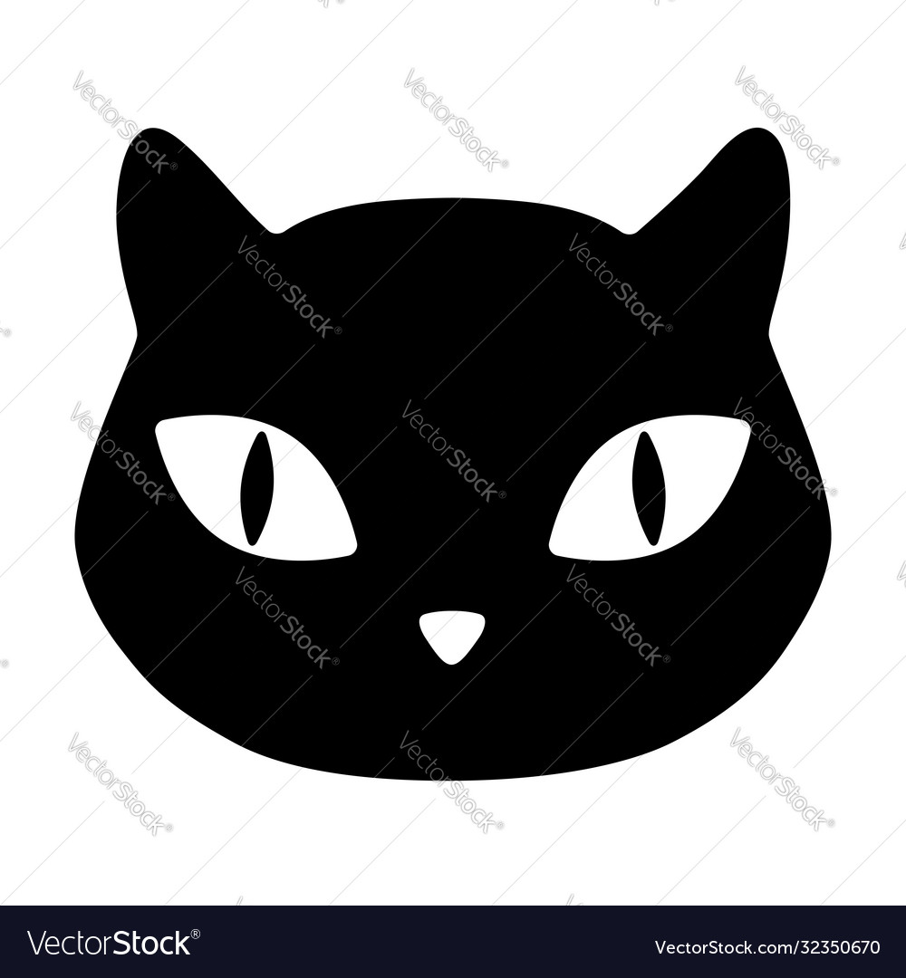 Cat head icon Royalty Free Vector Image - VectorStock