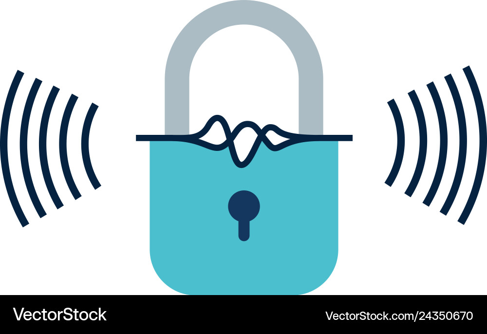 Security padlock isolated icon Royalty Free Vector Image