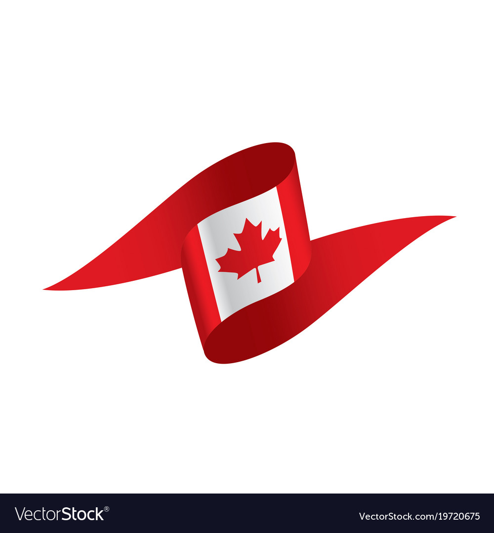 Canada flag Royalty Free Vector Image - VectorStock