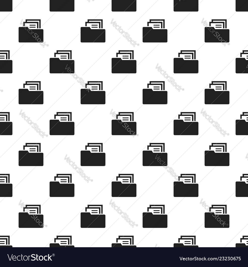 File folder pattern seamless Royalty Free Vector Image