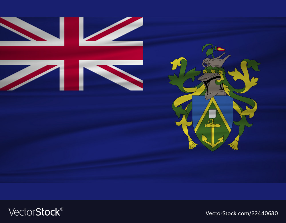 Pitcairn Islands Flag Royalty Free Vector Image