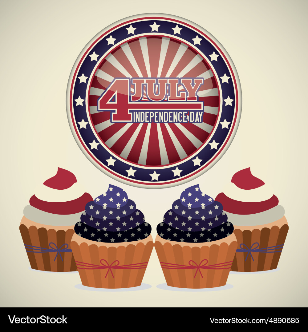 Independence day design Royalty Free Vector Image