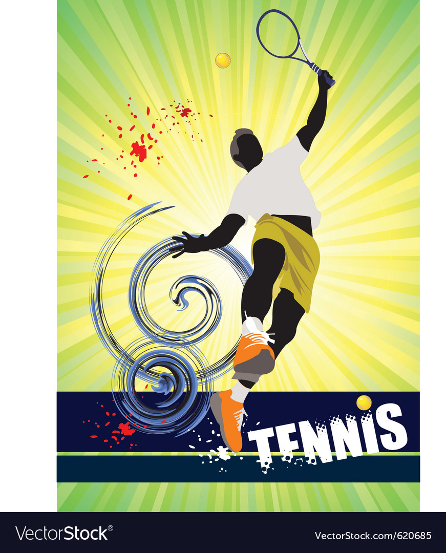 Tennis poster Royalty Free Vector Image - VectorStock