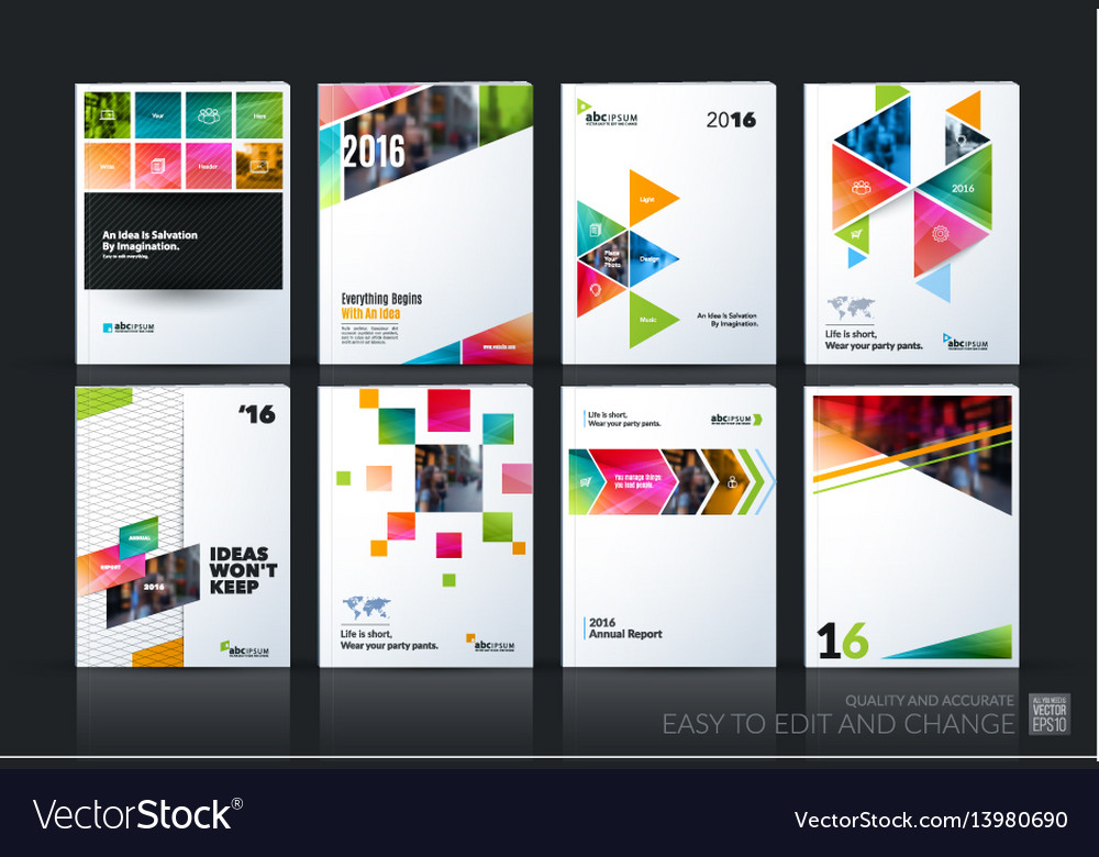 Abstract business template brochure layout Vector Image