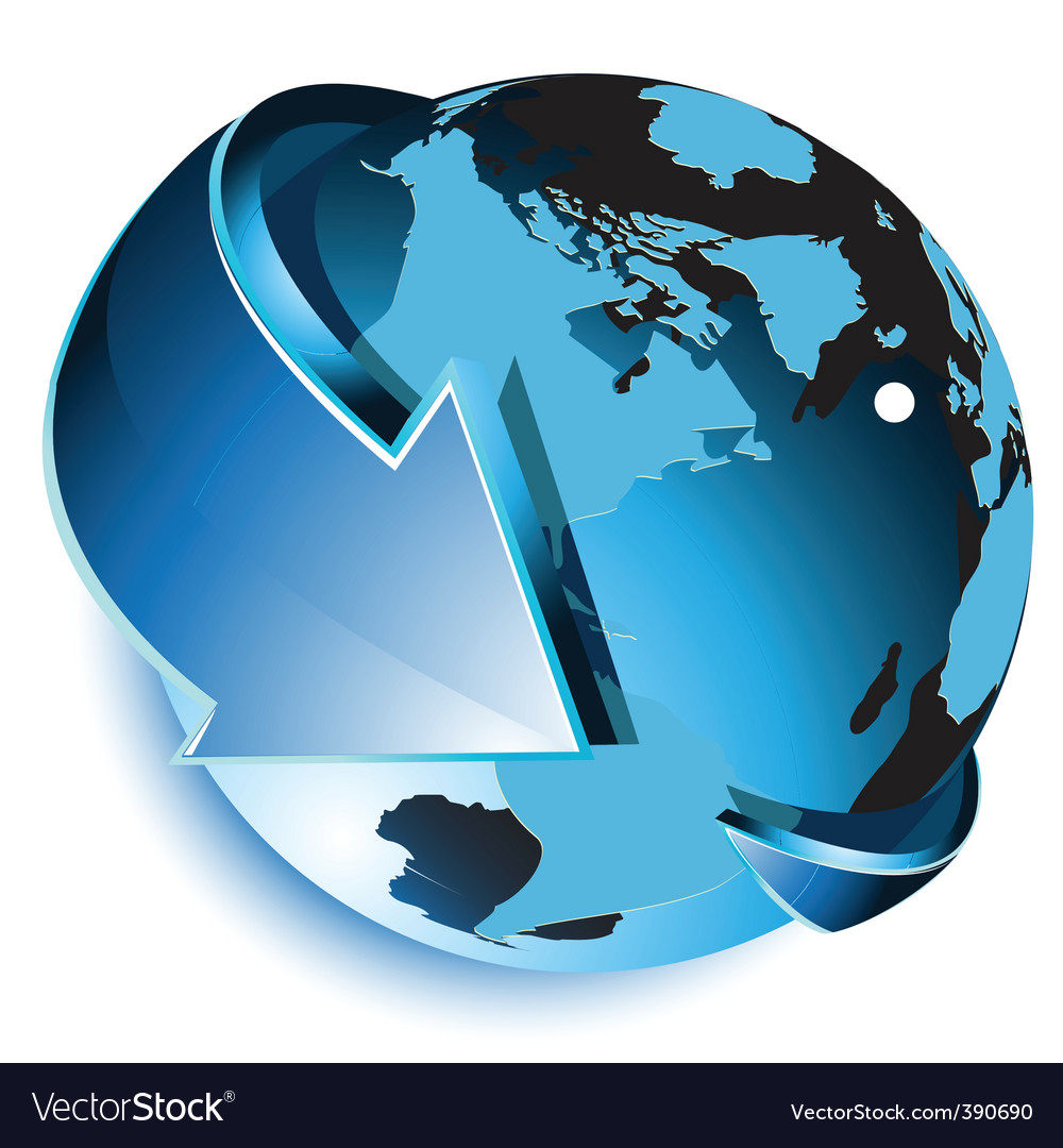 Download Globe icon Royalty Free Vector Image - VectorStock