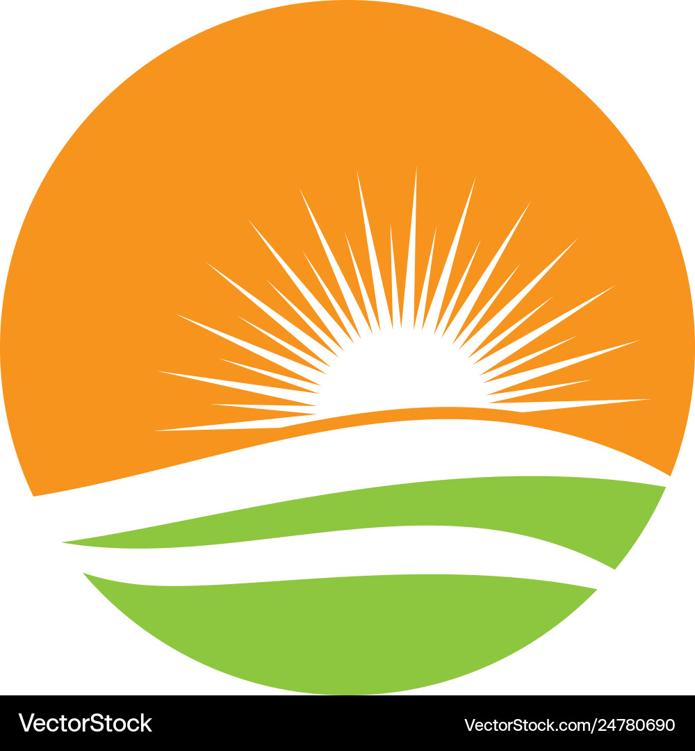 Sun logo template Royalty Free Vector Image - VectorStock
