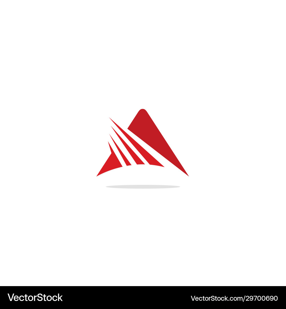 Triangle abstract shape logo Royalty Free Vector Image