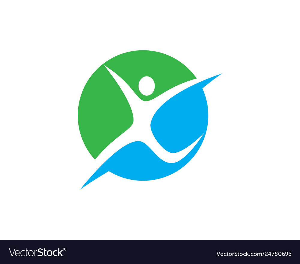 Healthy life logo Royalty Free Vector Image - VectorStock