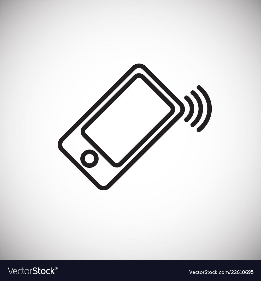 Ringing Phone Thin Line On White Background Vector Image