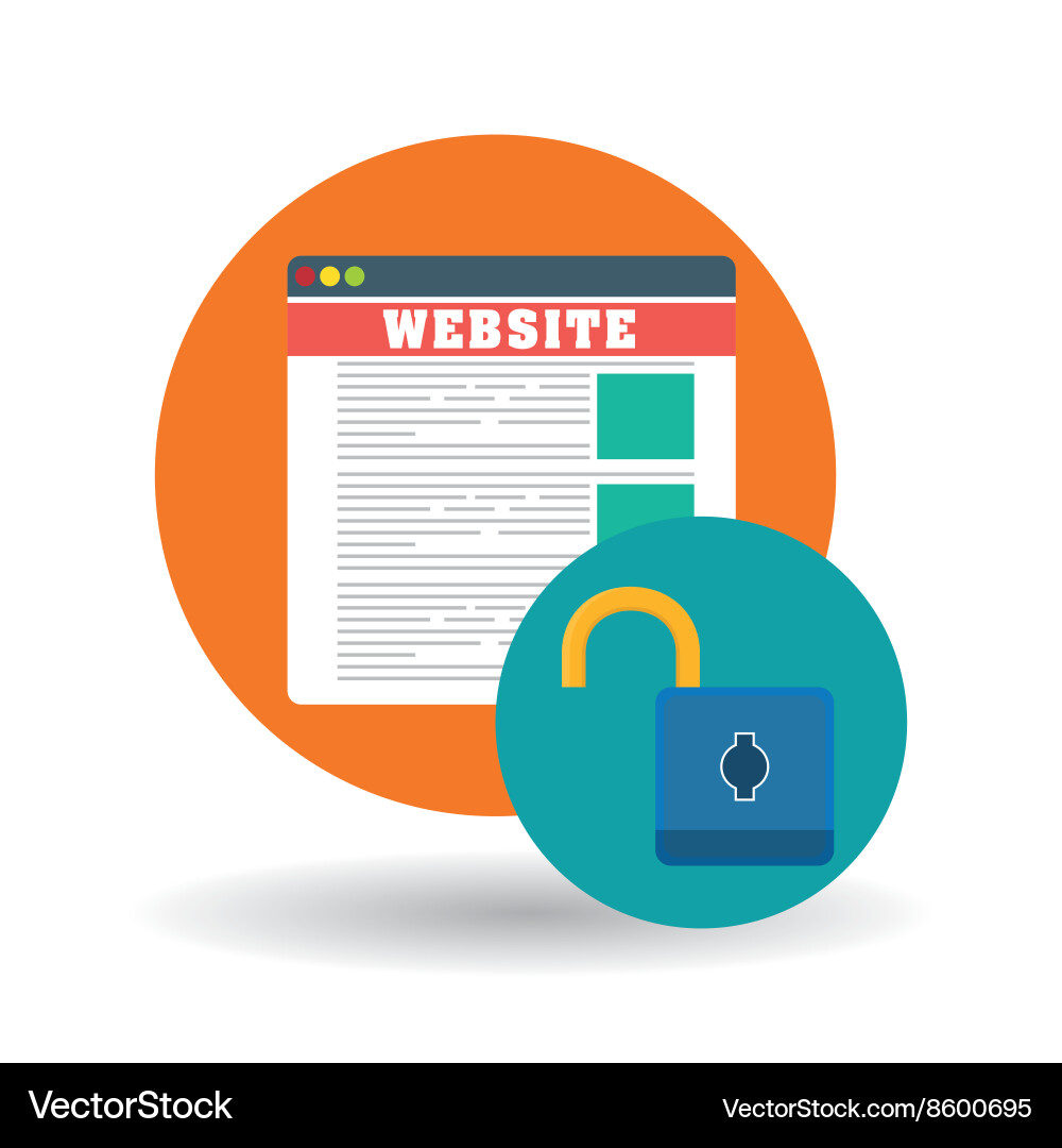 Security system design technology Royalty Free Vector Image