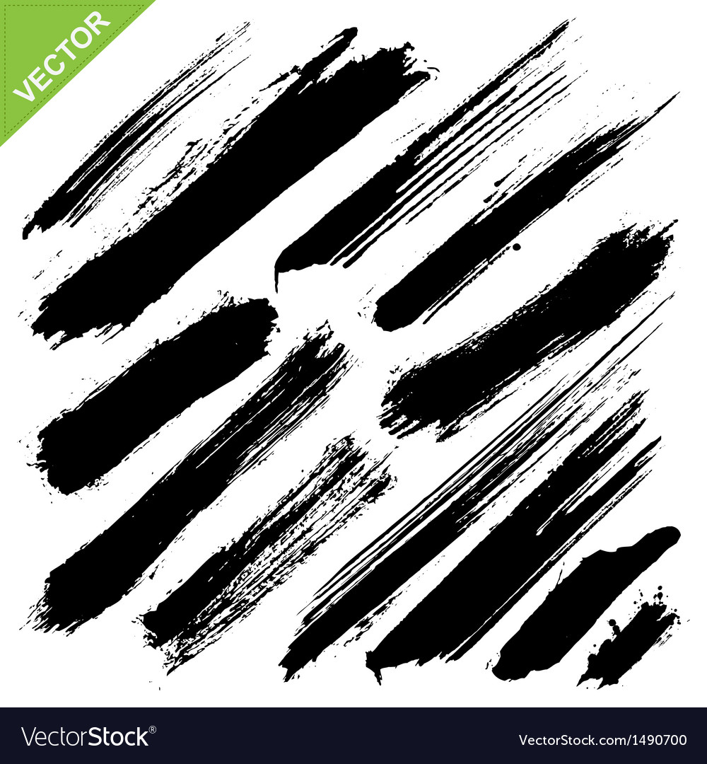 Download Brush strokes Royalty Free Vector Image - VectorStock