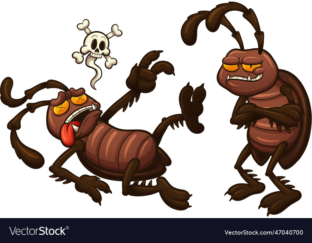 Cartoon cockroaches Royalty Free Vector Image - VectorStock