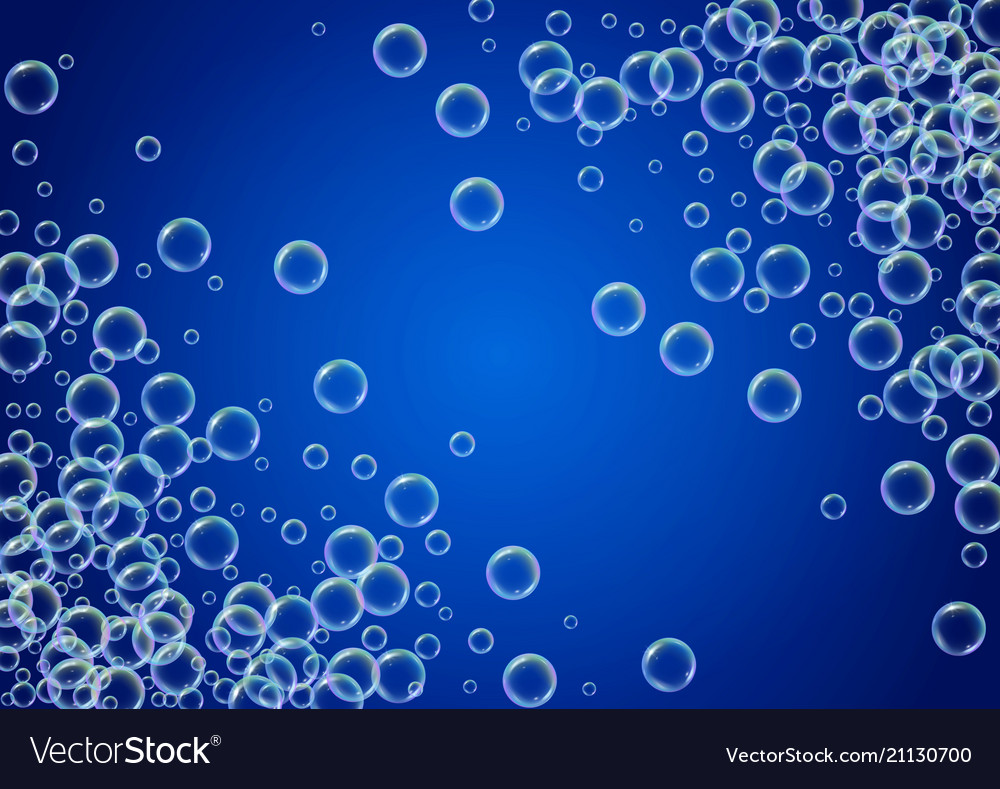 Cleaning foam on gradient background Royalty Free Vector