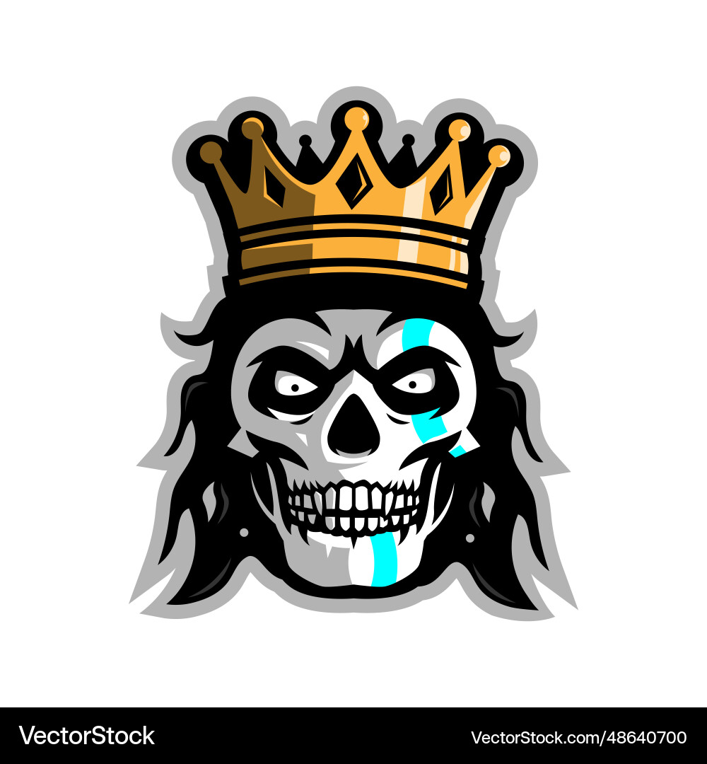 Skull king Royalty Free Vector Image - VectorStock