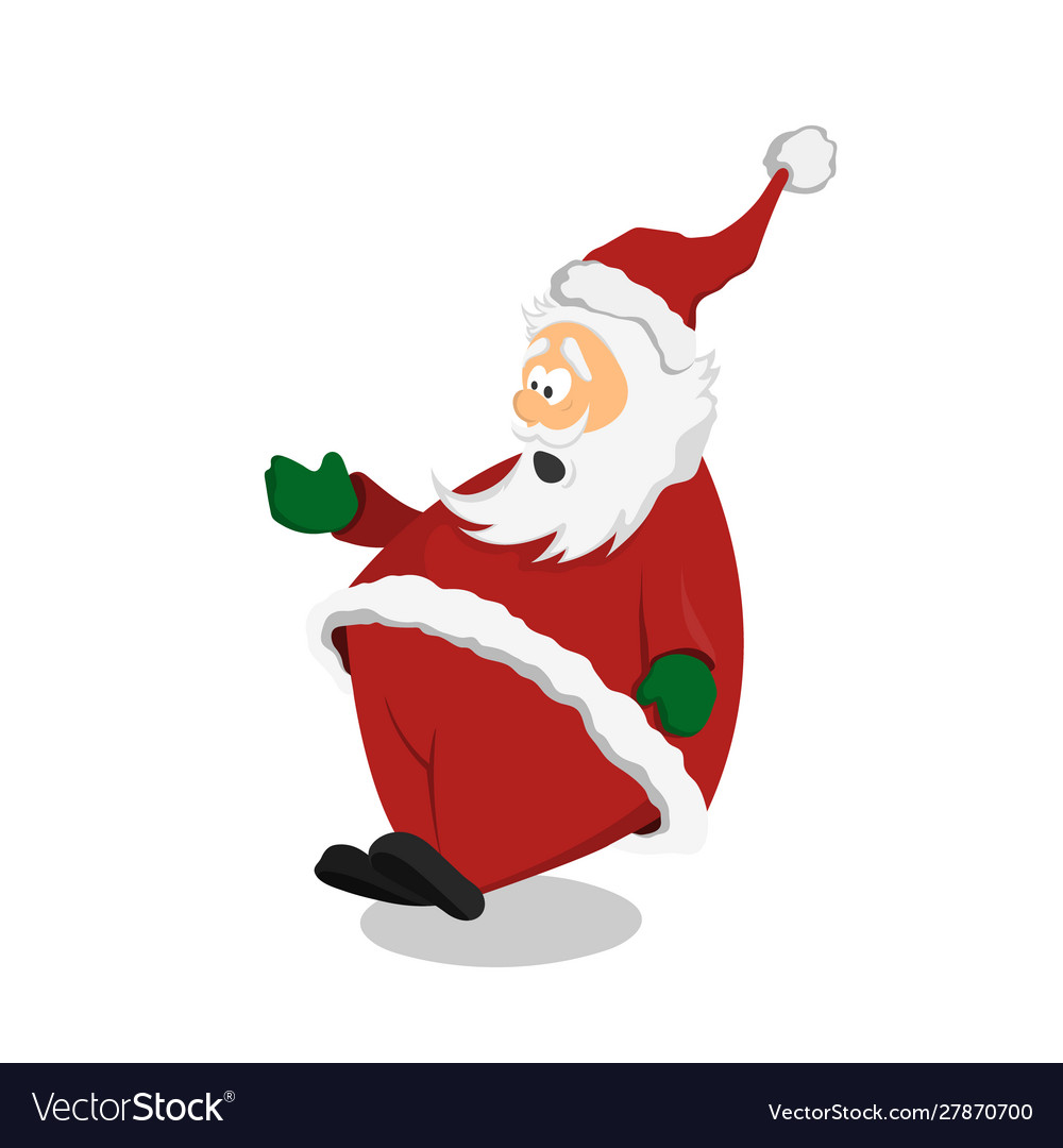 Surprised santa claus in cartoon style Royalty Free Vector Surprised santa claus in cartoon style Royalty Free Vector