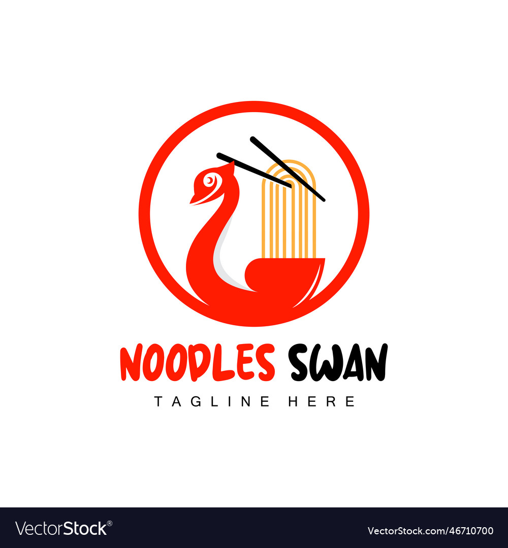 Swan Logo Design Duck Animal Company Brand Vector Image swan-logo-design-duck-animal-company-brand-vector-image