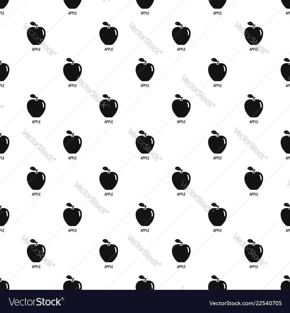 Apple pattern seamless Royalty Free Vector Image