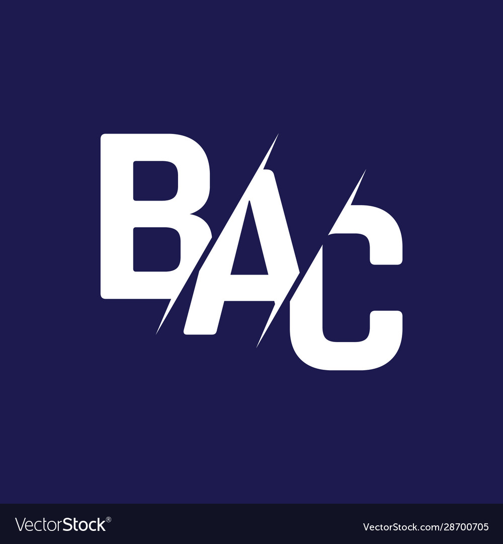 Monogram Letters Initial Logo Design Bac Vector Image