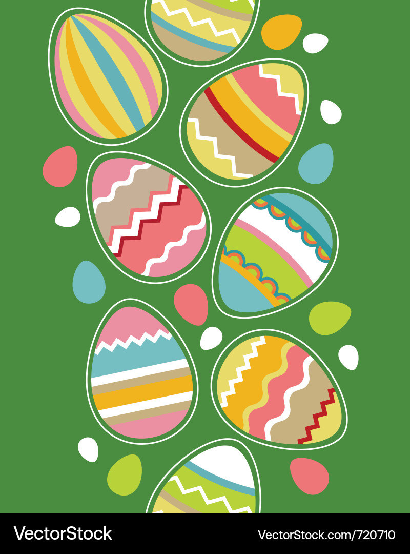 Easter eggs Royalty Free Vector Image - VectorStock