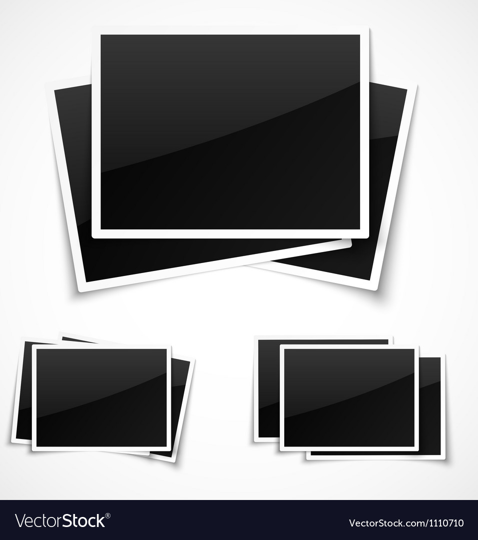Empty photo frames Royalty Free Vector Image - VectorStock
