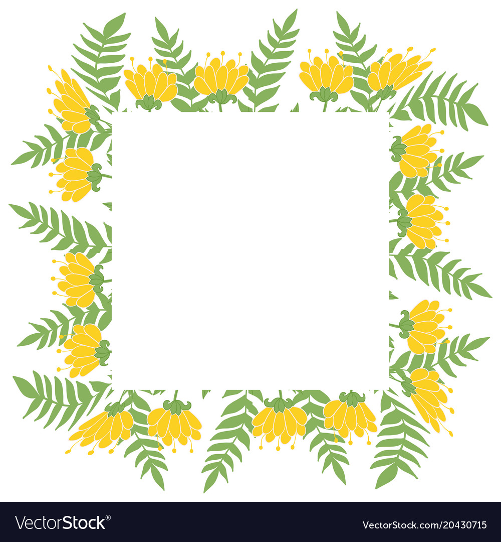 Beautiful easter wreath elegant floral frame hand Vector Image