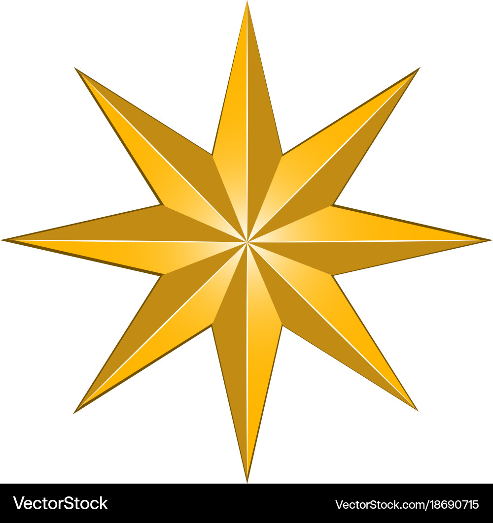 Isolated star shape Royalty Free Vector Image - VectorStock